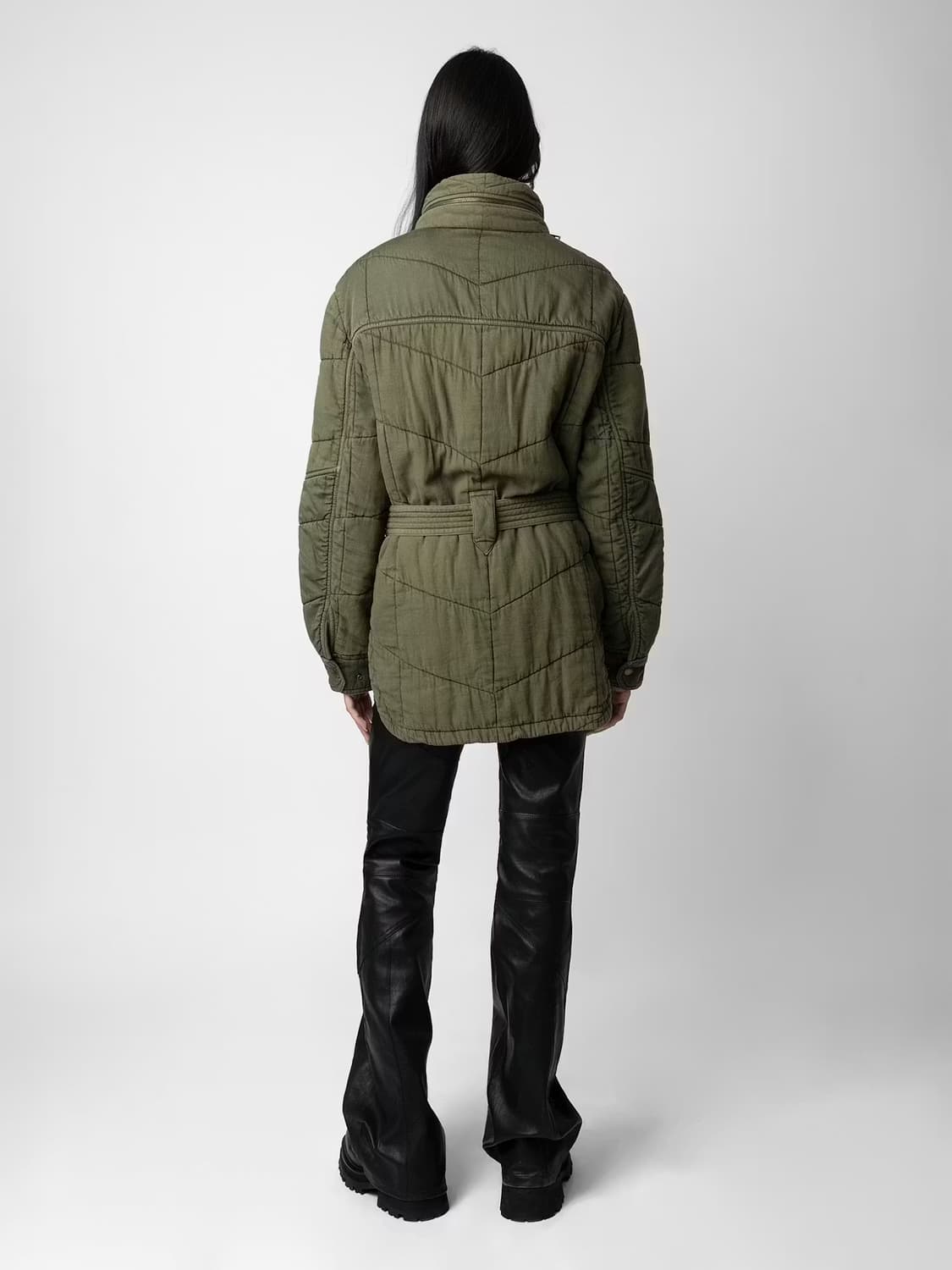 자딕앤볼테르 밀리터리 퀼팅 야상 자켓 S사이즈 상품이미지4