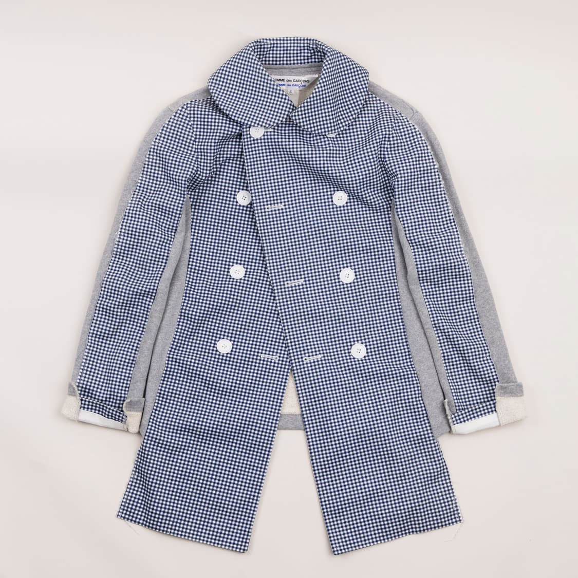 comme des garcons 자켓 깅엄 체크 블루 하이브리드 상품이미지1