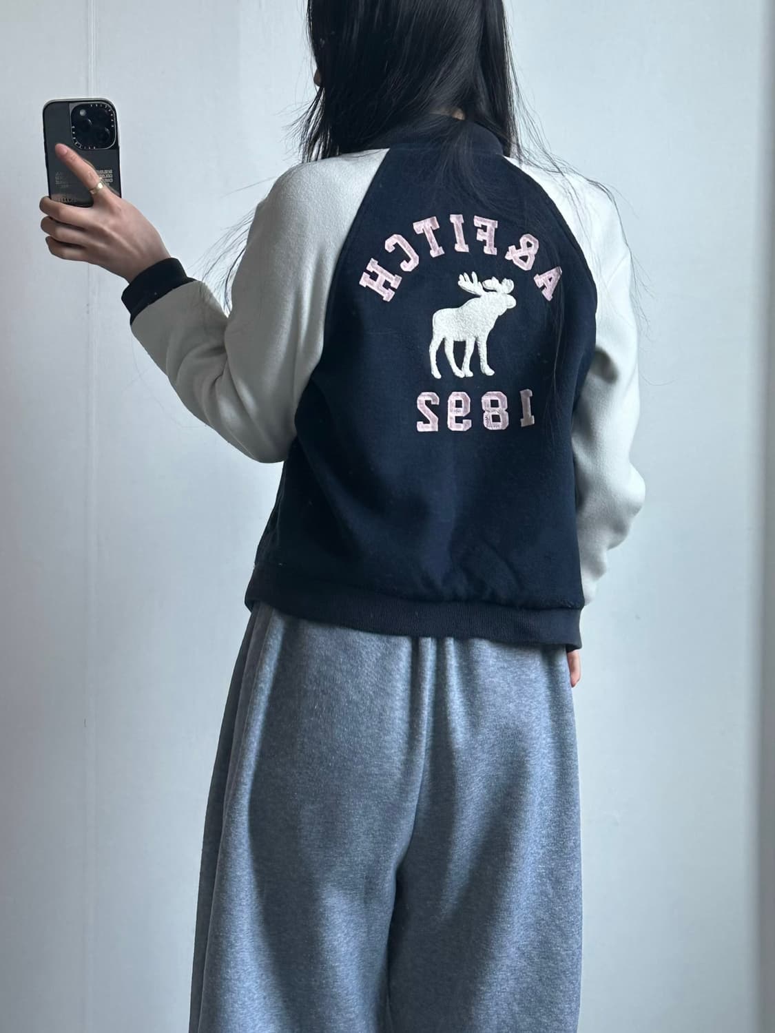 아베크롬비 y2k 와투케 백로고 나그랑 플리스 자켓 상품이미지2