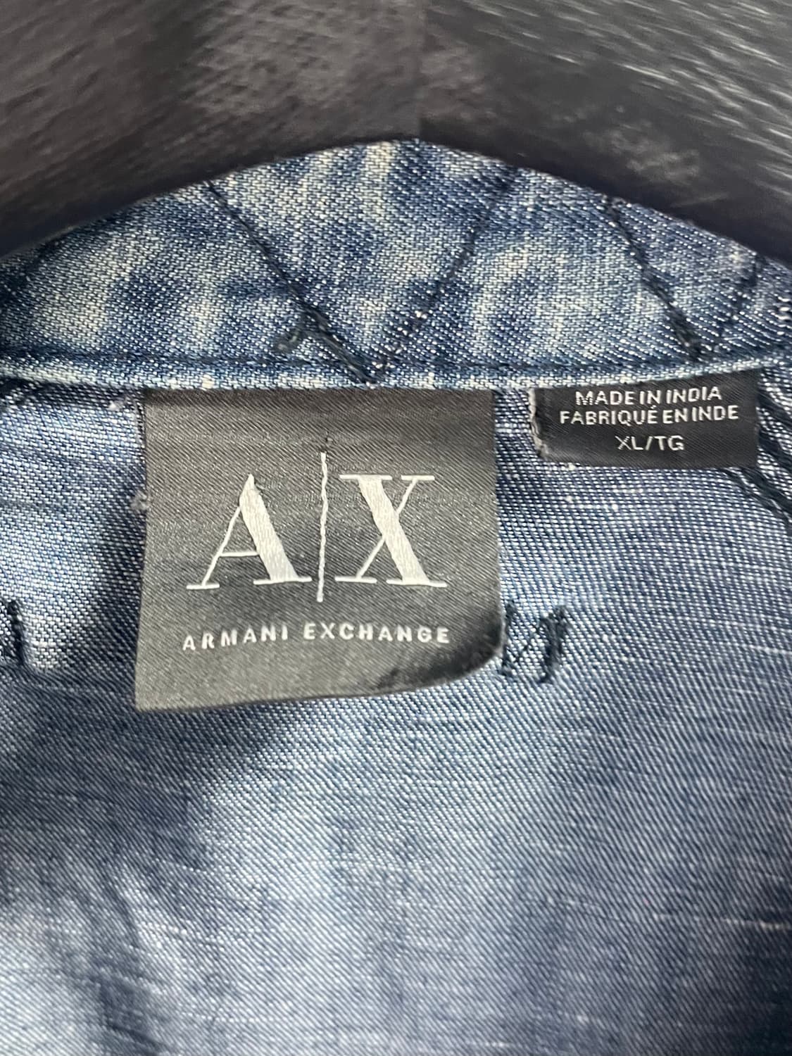 아르마니 익스체인지 투포켓 샴브레이 청셔츠 (on.432) 상품이미지5