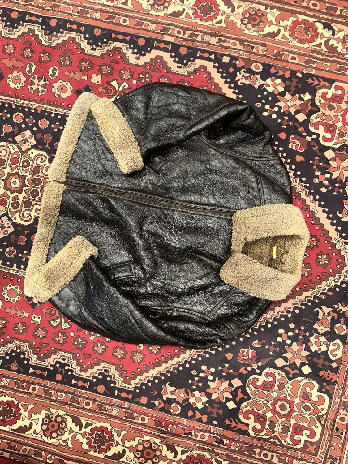 ( L-XL ) 양가죽자켓 워크웨어 빈티지 빈티지무스탕 양가죽무스탕 상품이미지5