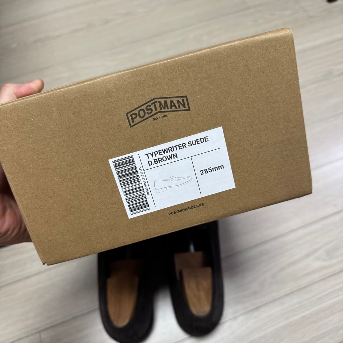 포스트맨 타이프라이터 스웨이드 로퍼 다크 브라운 285 상품이미지6