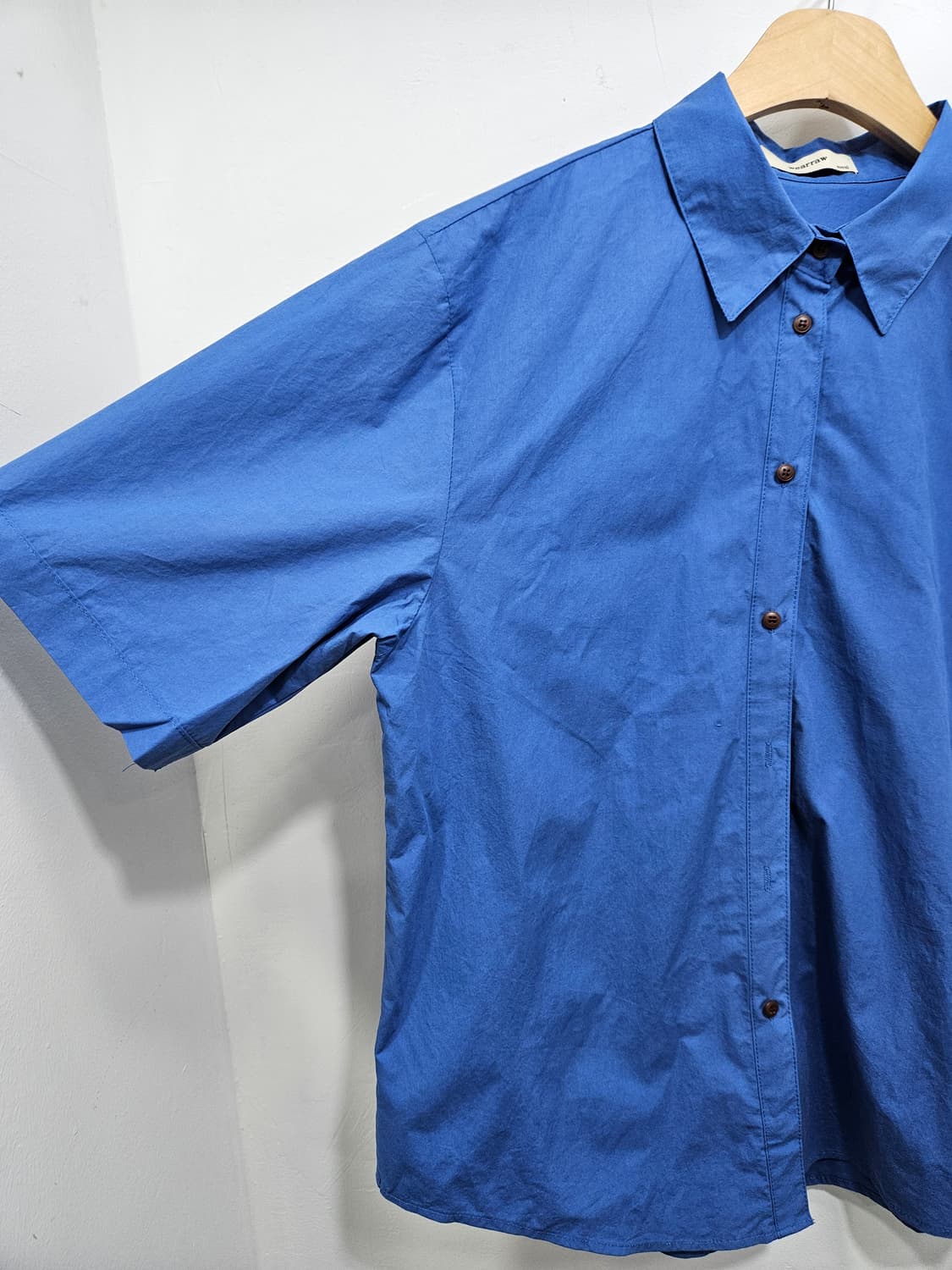 Wearraw 파랑 반팔 셔츠 상품이미지4