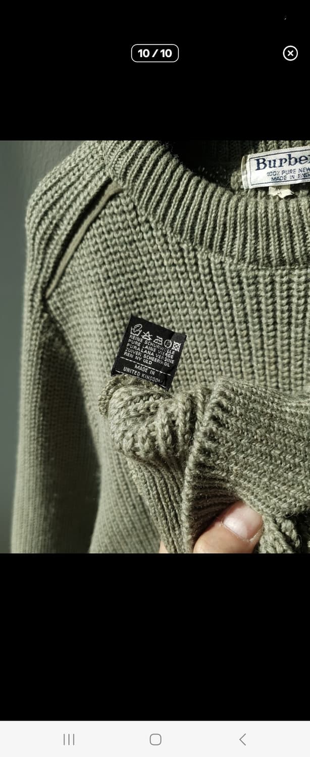 90s Burberry's military sweater 상품이미지7