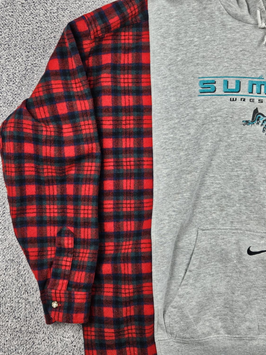 레이어컷 믹스드 나이키X펜들턴 커스텀 후디 (상세설명참조) / 10223 상품이미지7