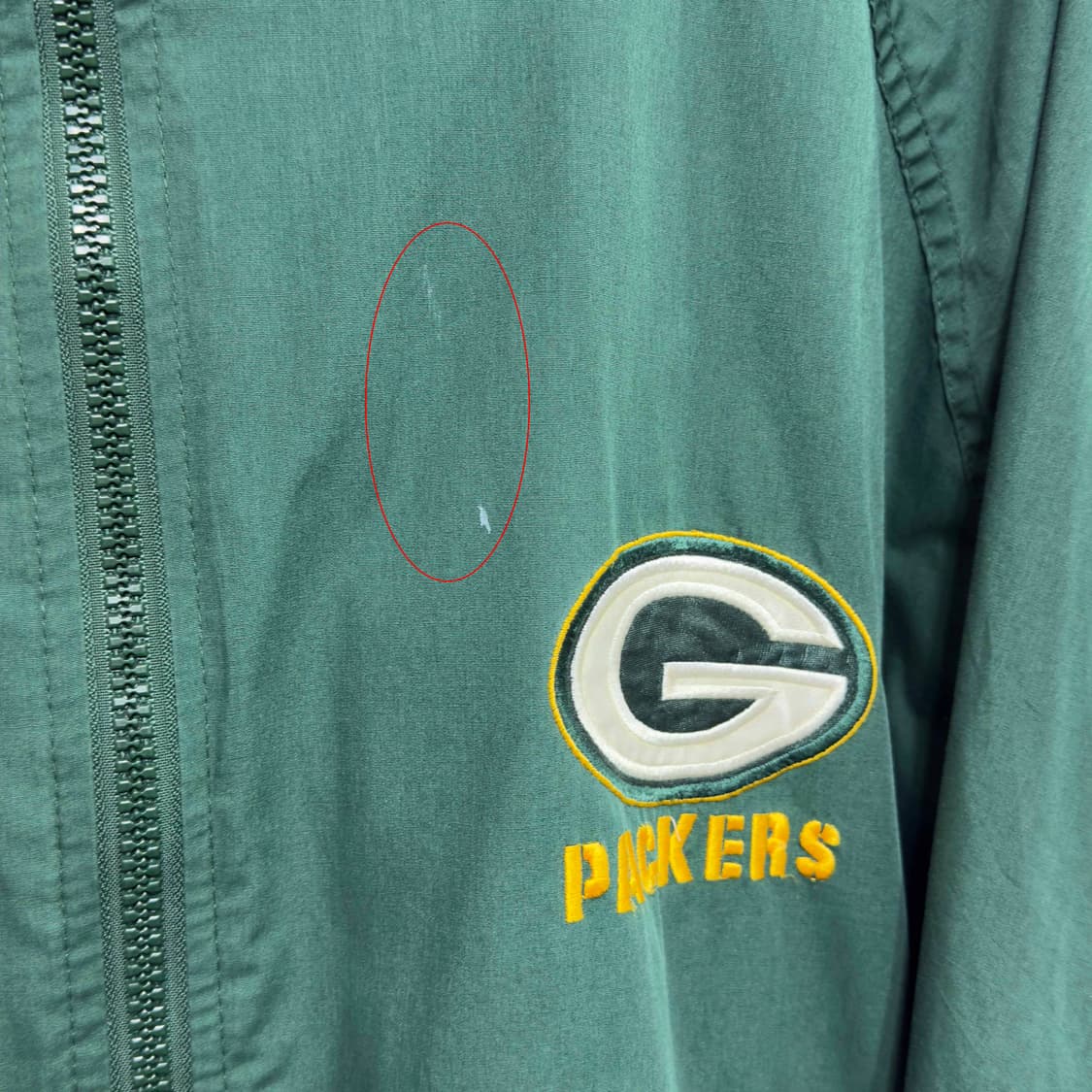 90s Pro Player 그린베어 패커스 후드 점퍼 상품이미지4