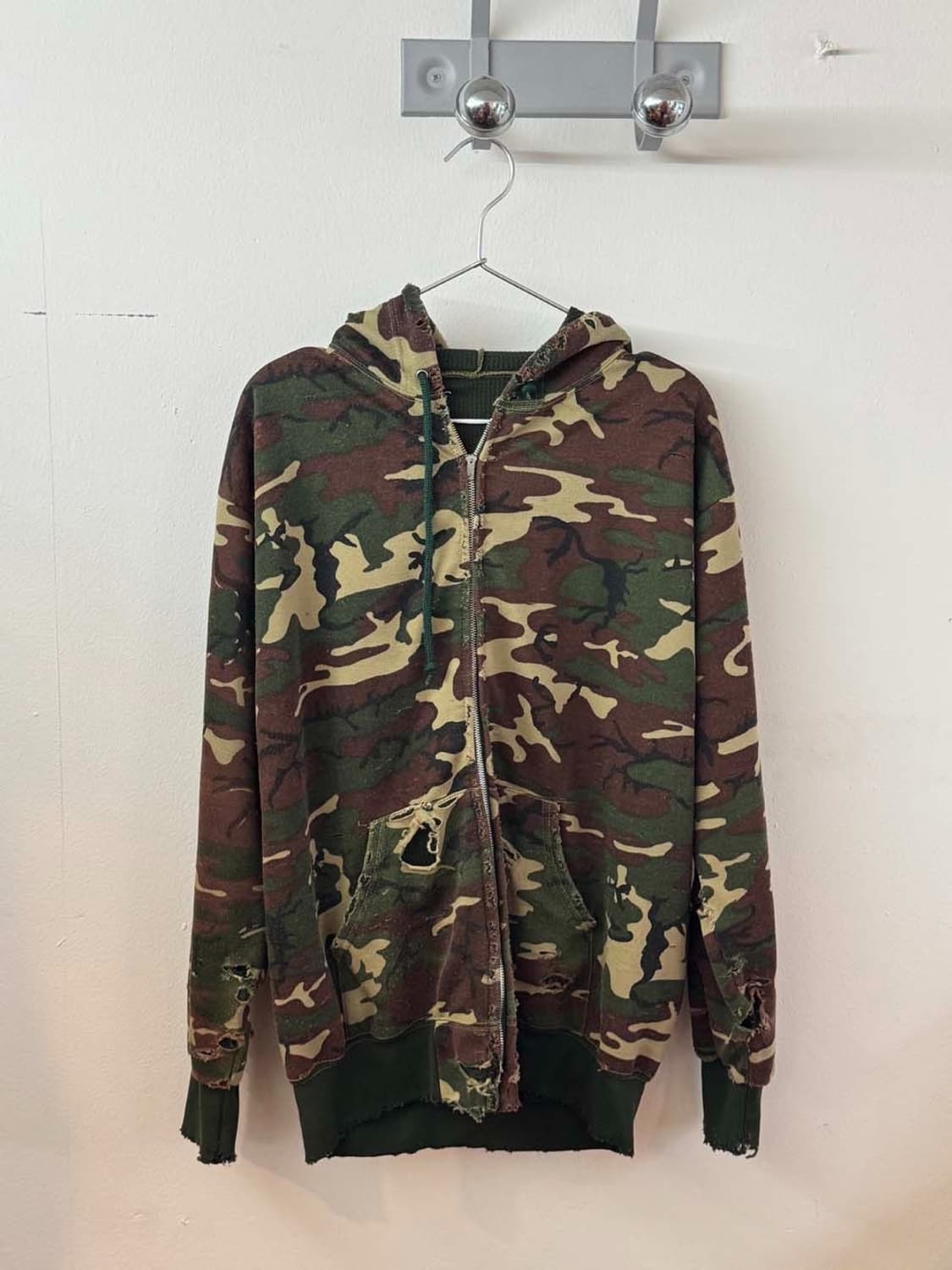 디트로이트 70년대 보온안감 카모 파카 상품이미지1