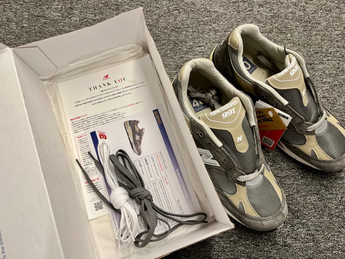 [260,280] 뉴발란스 991 그레이 메이드인UK 40주년 새제품  상품이미지9
