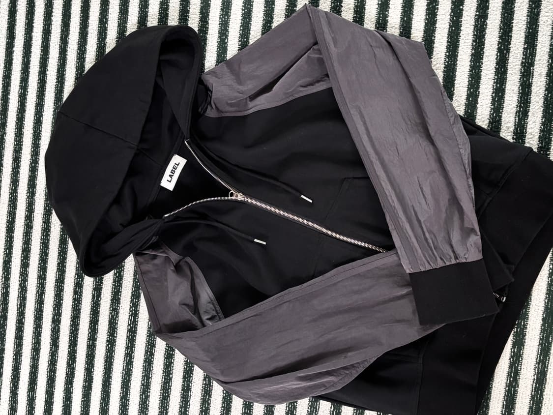 라벨 아카이브 나일론배색 후드집업 L 상품이미지1