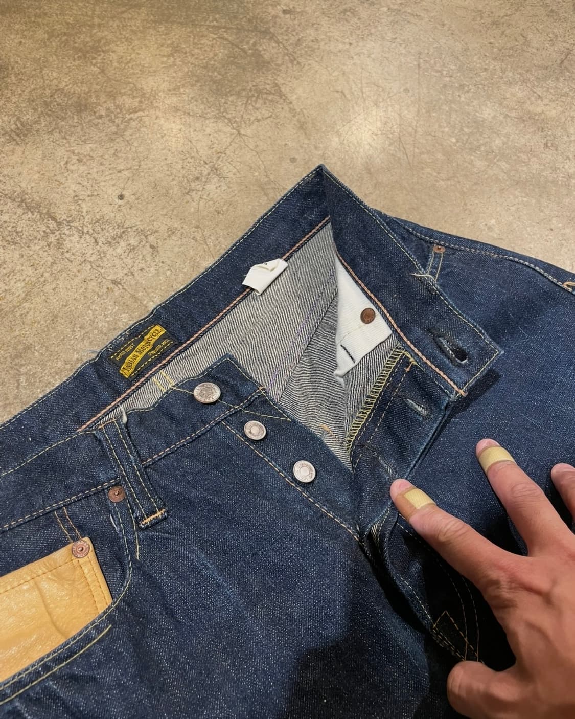 Indian Motorcycles 코듀라 x 홀스하이드 14oz 셀비지 상품이미지9
