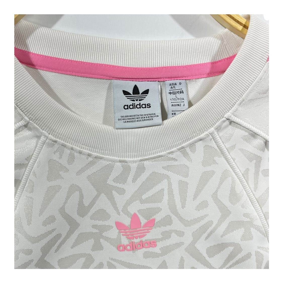 [Adidas] 아디다스 핑크 트레포일 크롭 티셔츠 상품이미지2