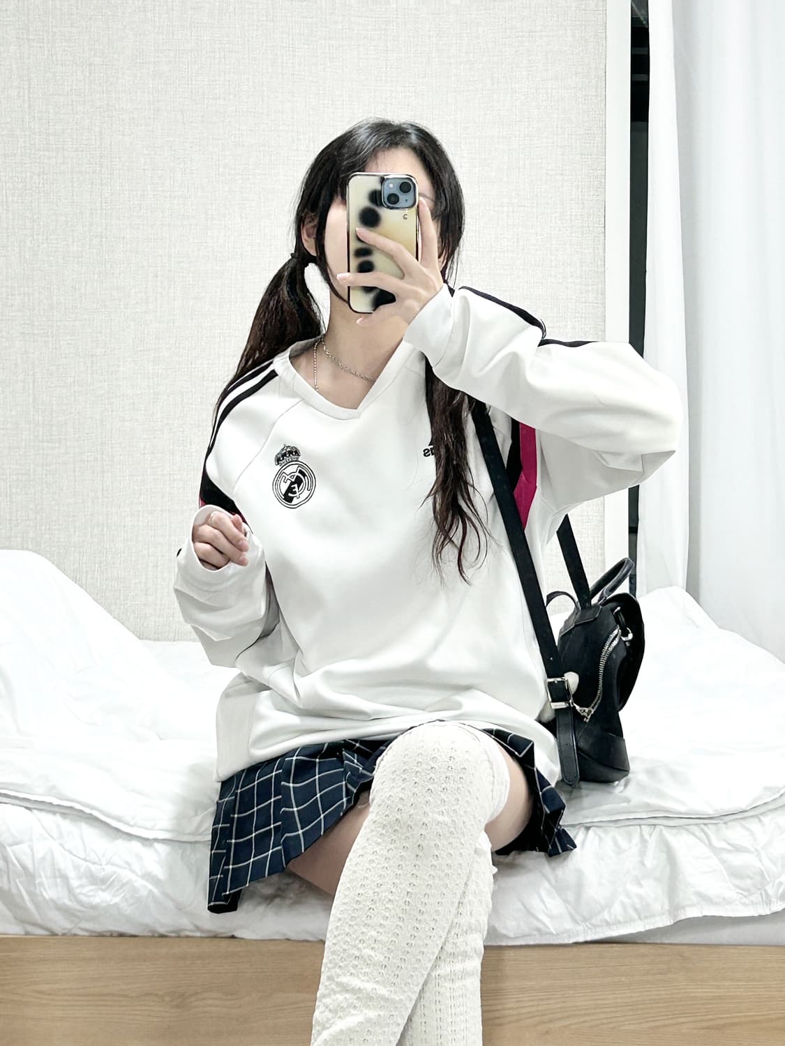 아디다스 레알마드리드 핑크 홈져지 롱슬리브 상품이미지4