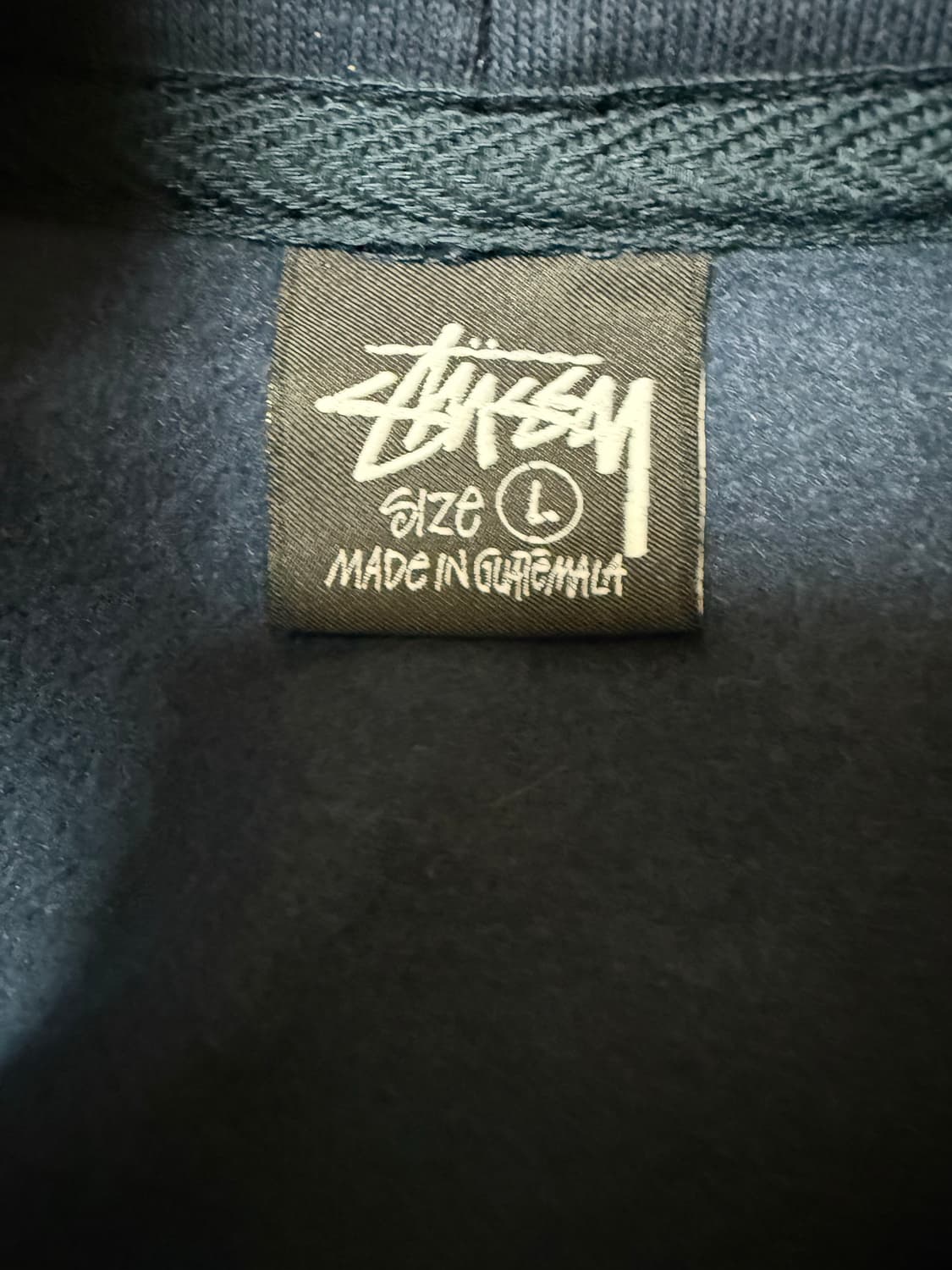 (L)스투시 베이직 후드집업 네이비 상품이미지5