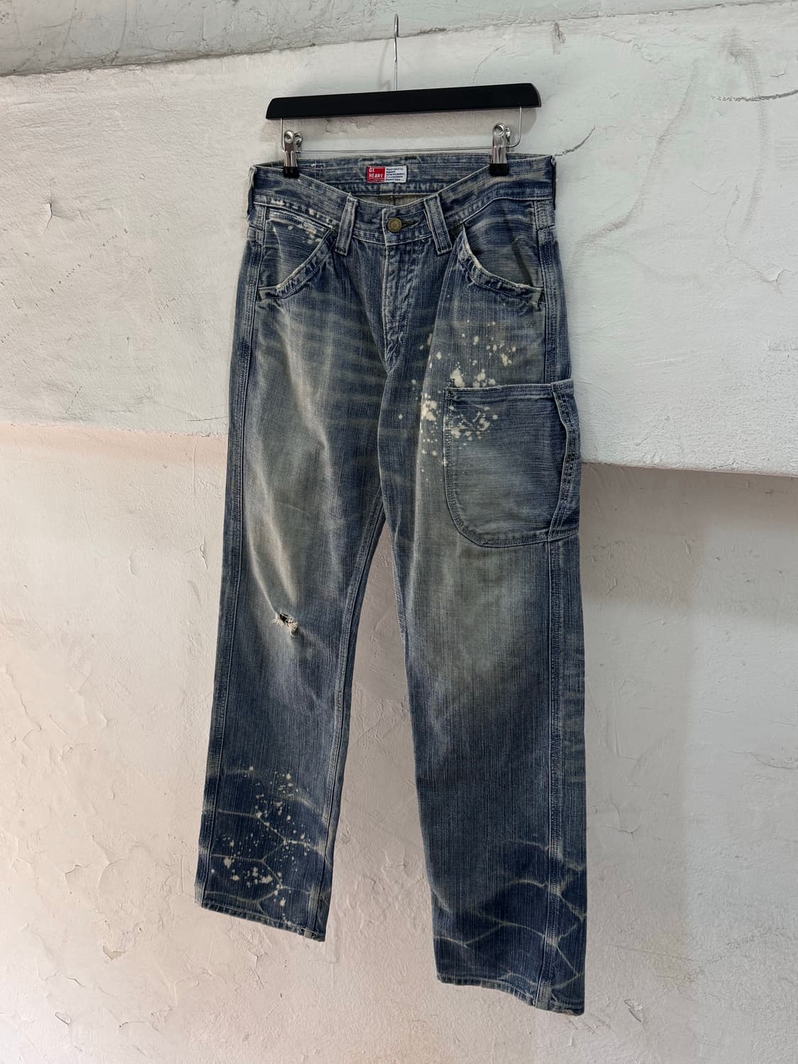 GL Heart by 빅존 페인팅 데님 카펜터팬츠 상품이미지2