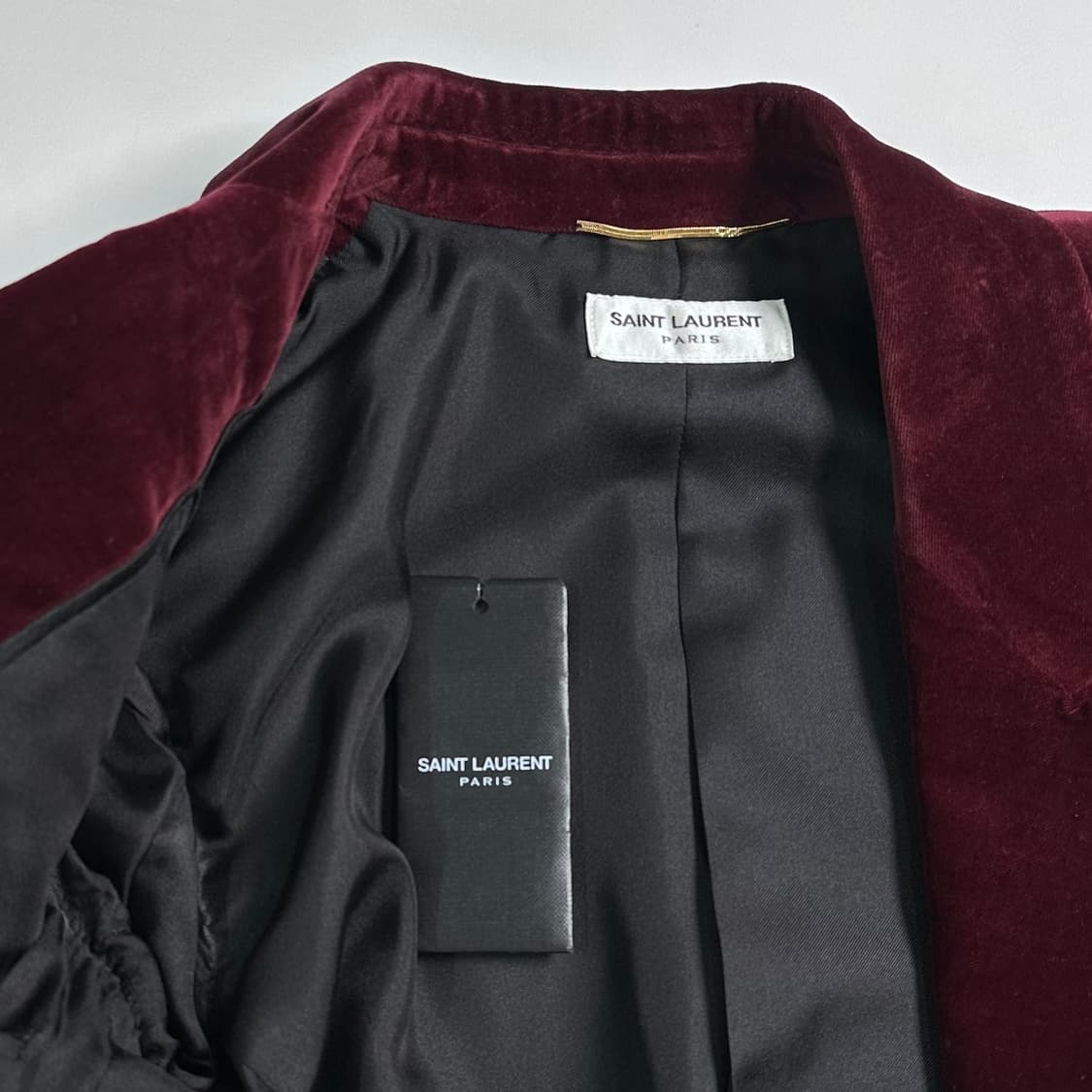 생로랑 벨벳 원버튼 블레이저 자켓 상품이미지5
