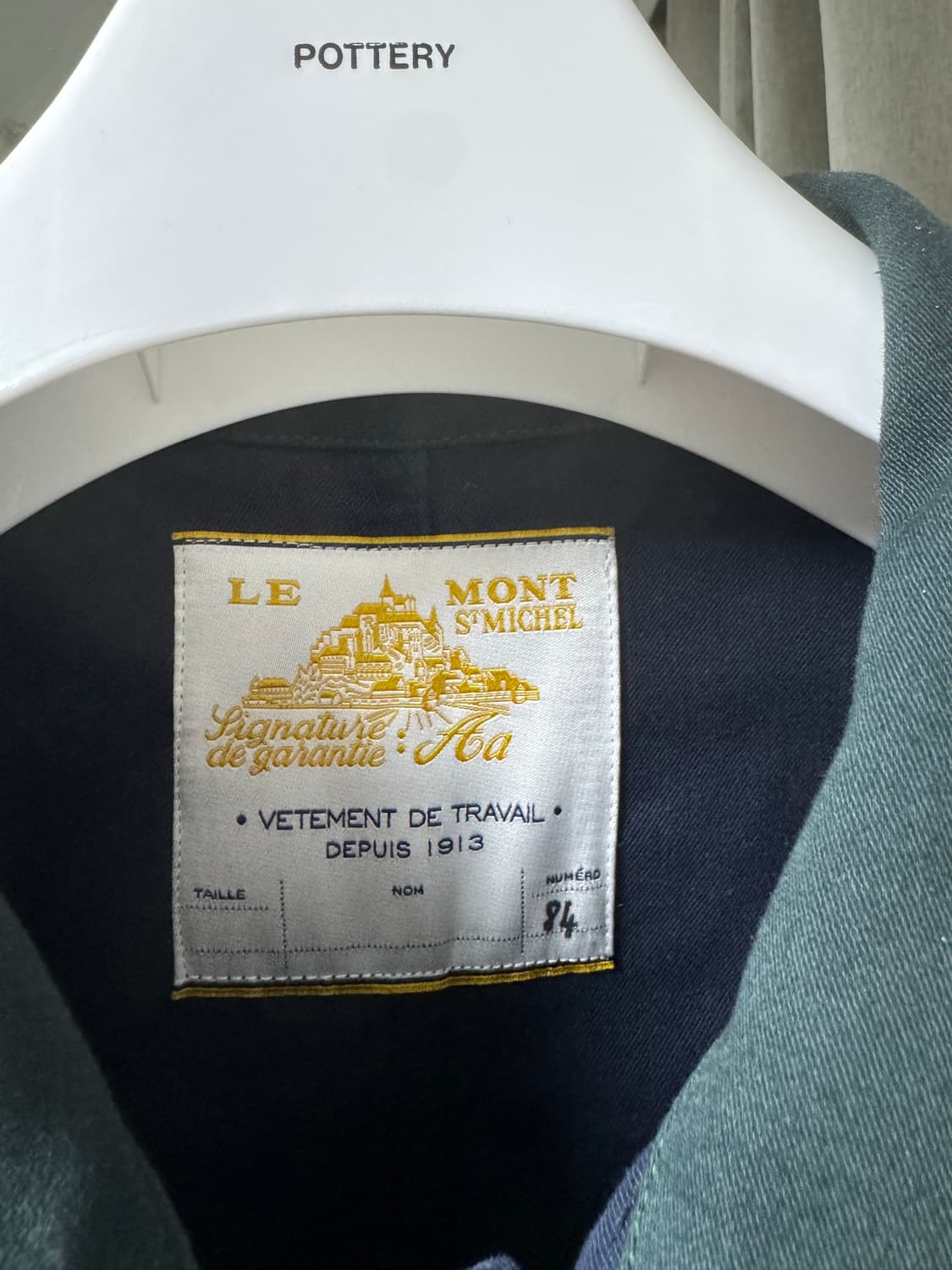 르몽생미셸 워크 자켓 네이비 48 몰스킨 프렌치워크자켓 베트라 르라부어 상품이미지3