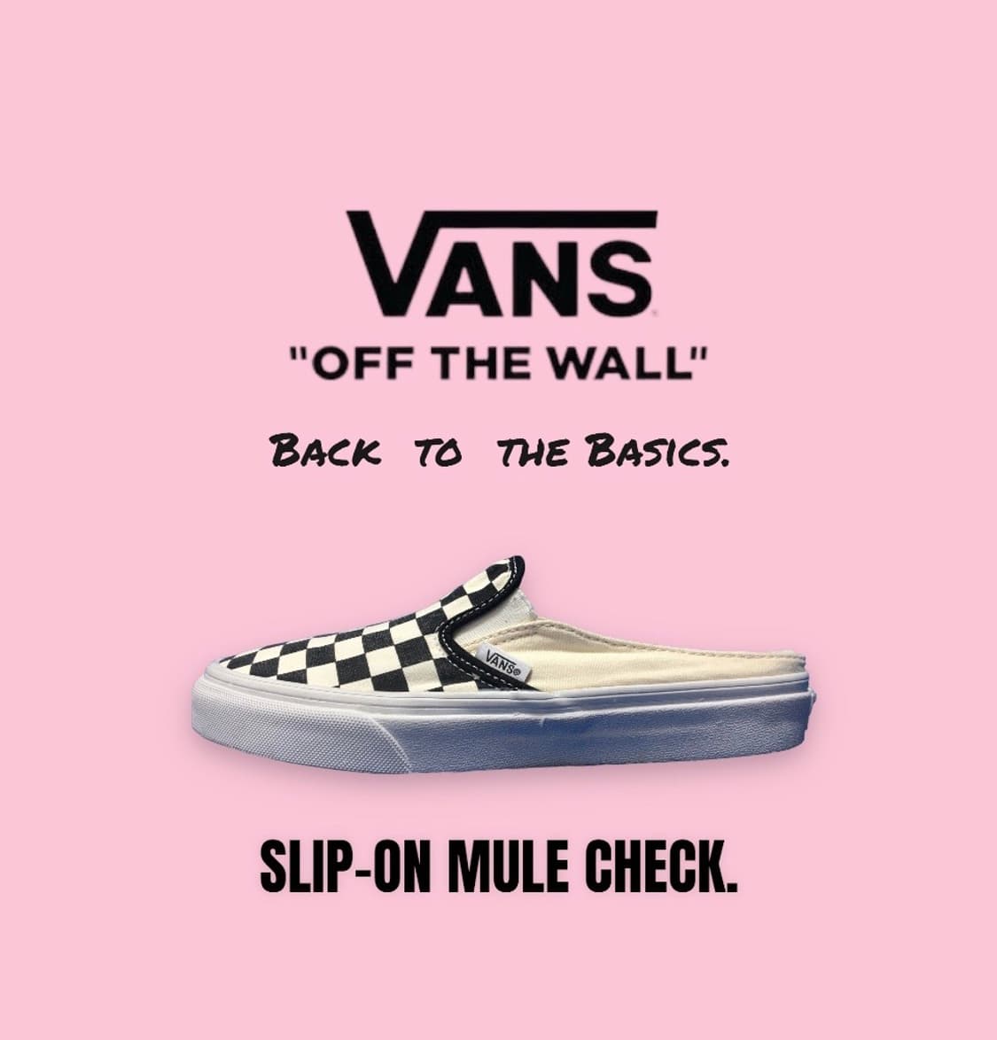 [235mm] 반스 슬립온 뮬 체커보드 Vans 상품이미지1