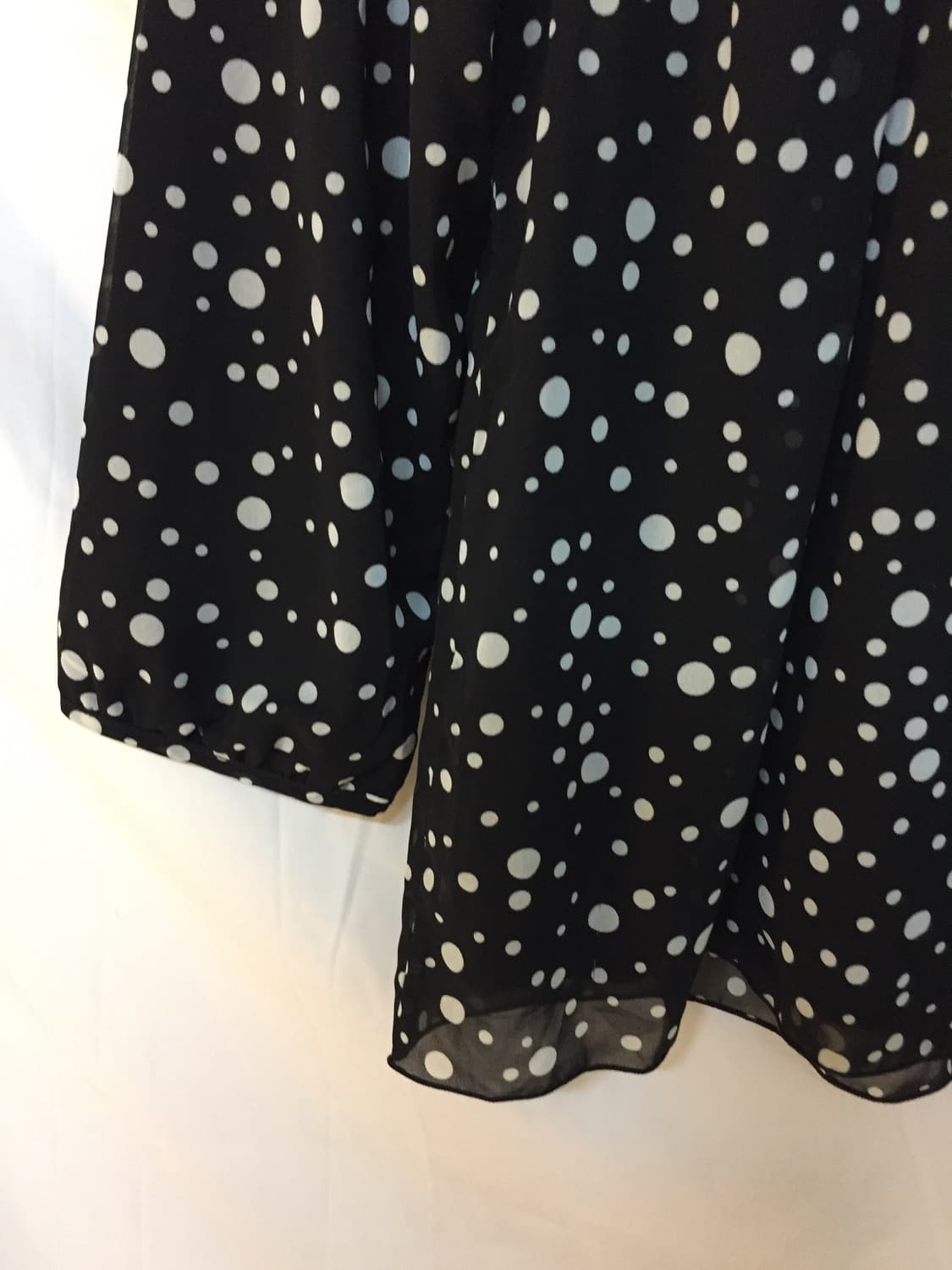 도트 레이스 리본 블라우스 상품이미지2