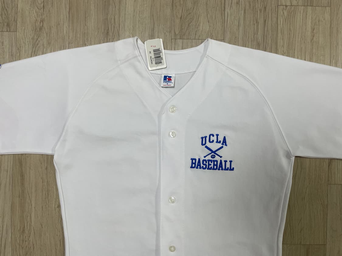 95) 90's 러셀 UCLA 대학교 베이스볼 셔츠(데드스탁)폴로&RRL 상품이미지4