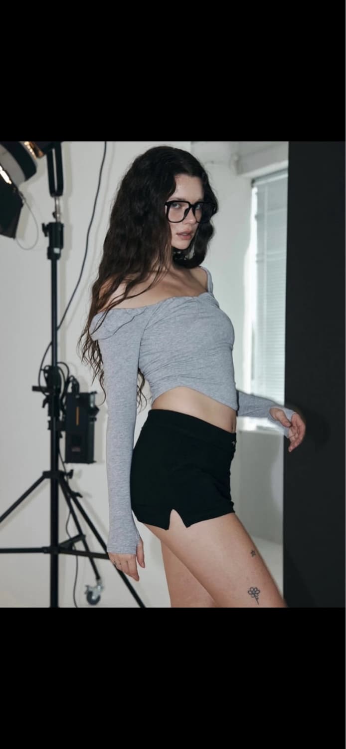 플리즈노팔로우 미스티 셔링 롱슬리브 탑 상품이미지1
