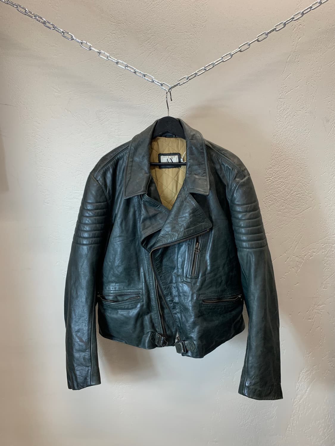 아르마니 익스체인지 레더 바이커자켓 상품이미지1