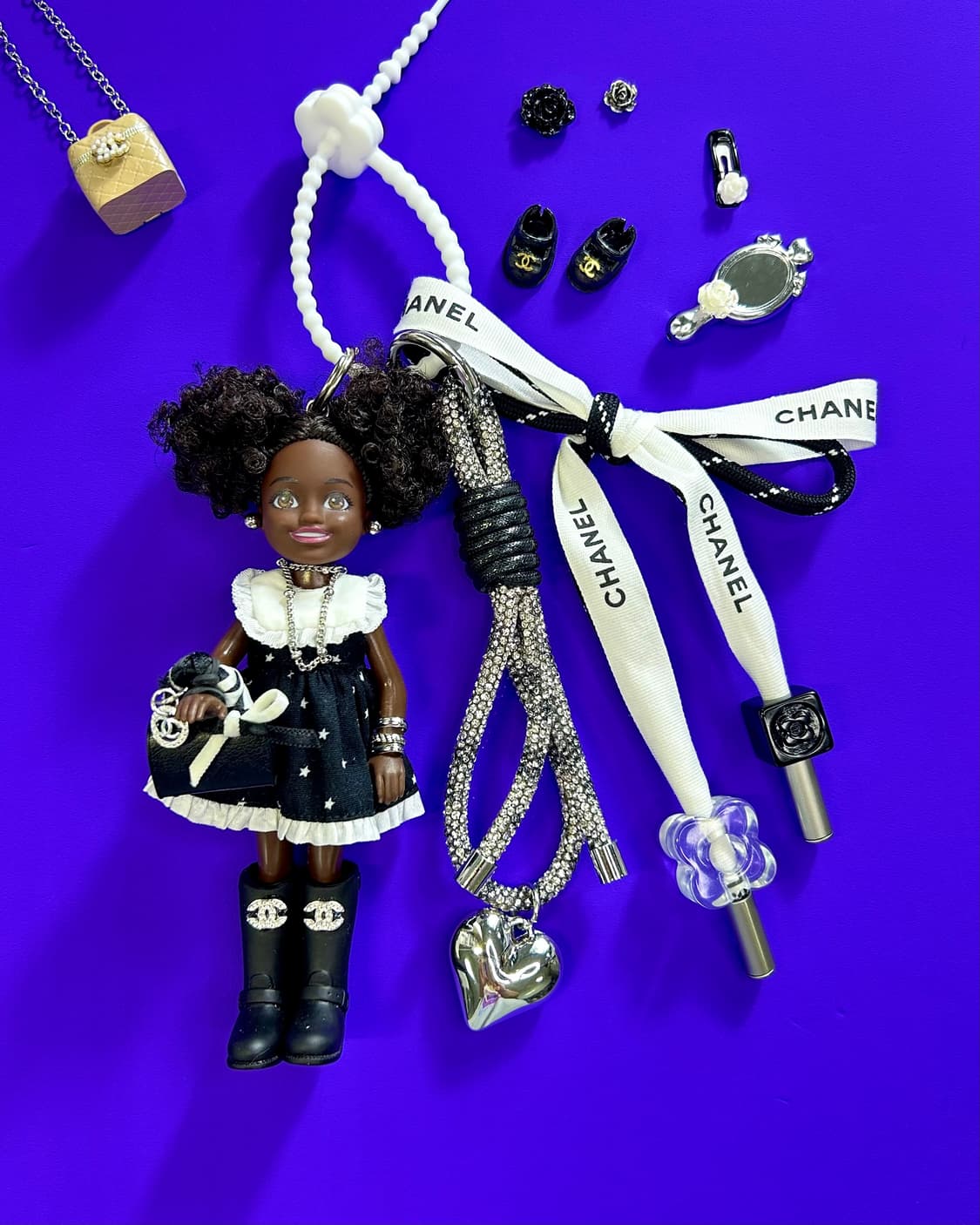 (21)바비키링 정품USA 마텔사 바비인형 커스텀키링 상품이미지1