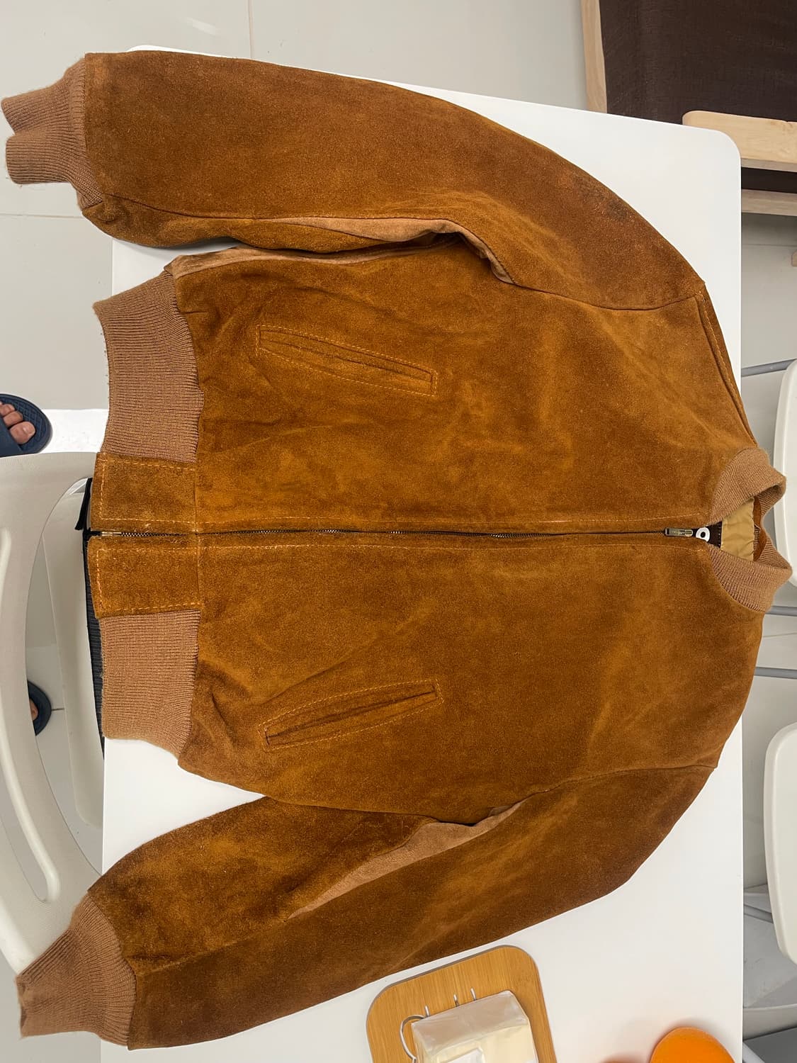 쇼트 schott 327 스웨이드 봄버 가죽자켓 40(100-110) 상품이미지1