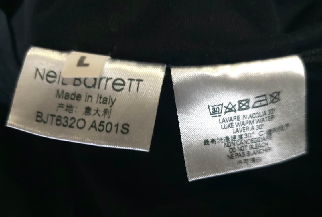 Neil Barrett 닐바렛 블랙 이태리 정품 반팔 티셔츠 남성 100 상품이미지8