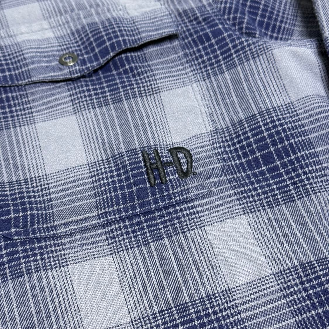 할리데이비슨 H.D 체크 견장 셔츠 XL 상품이미지4