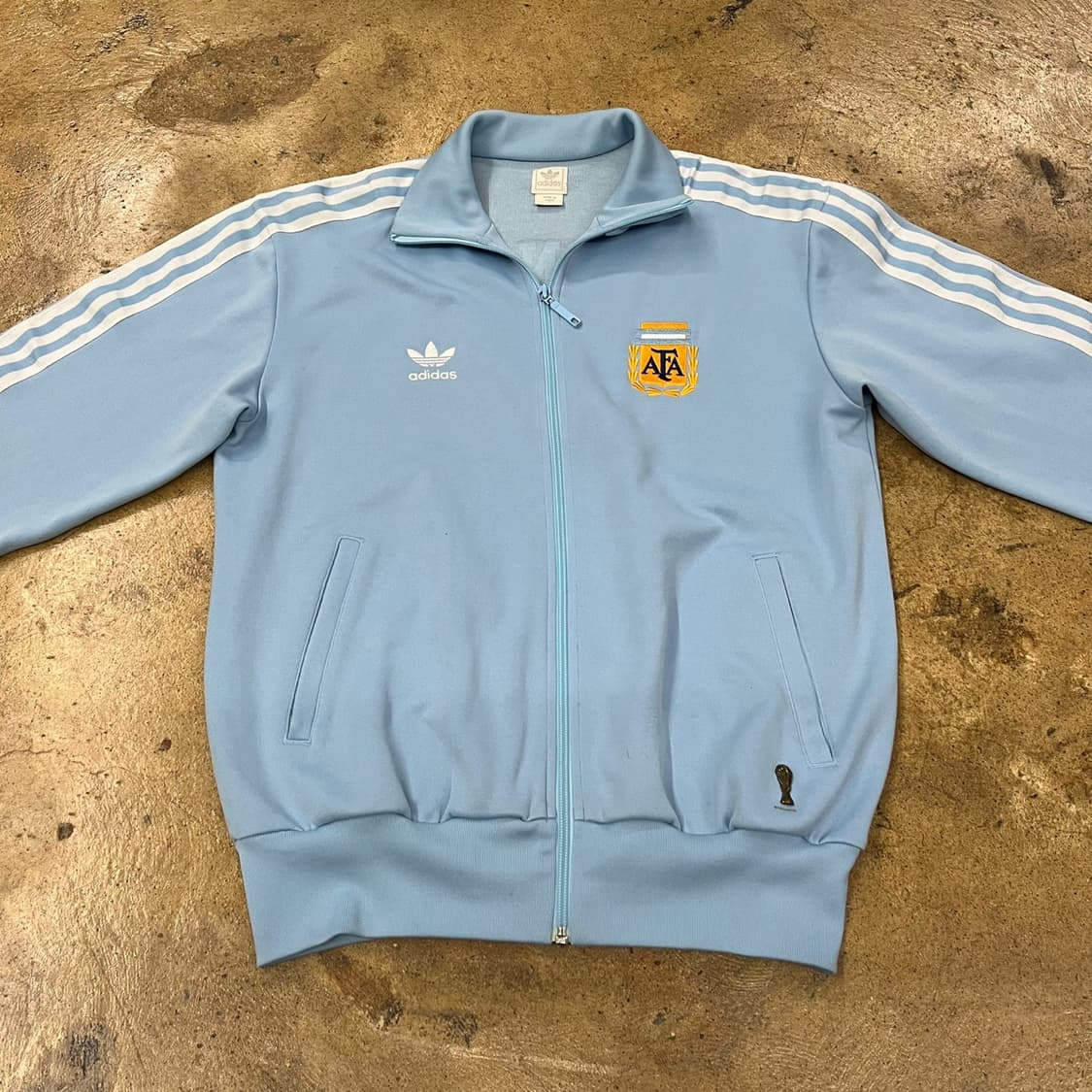 아디다스 아르헨티나 하늘 오리지널 져지 트랙탑  상품이미지3