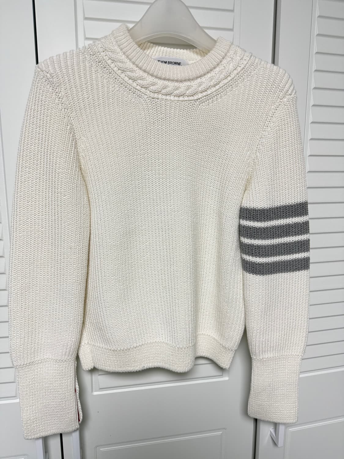 23SS 톰브라운 여성 사선완장 니트 상품이미지1