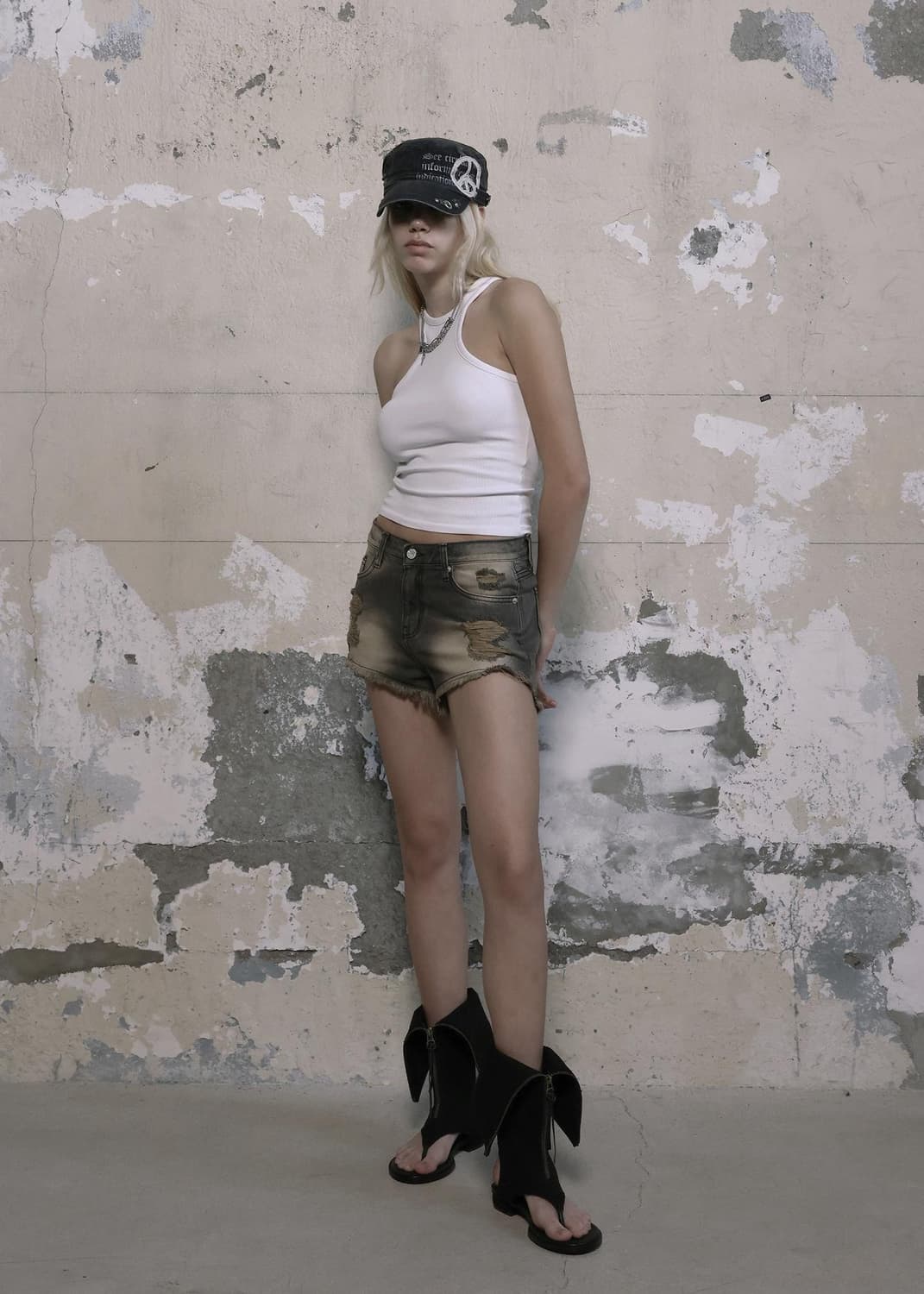 보헴서 DAMAGE WASHING SHORTS 상품이미지2