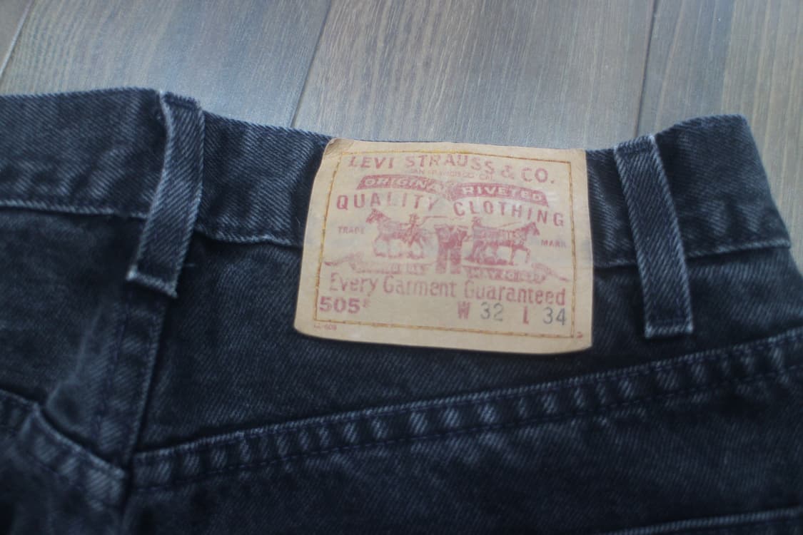 90s 리바이스505 블랙진 30 사이즈 상품이미지3