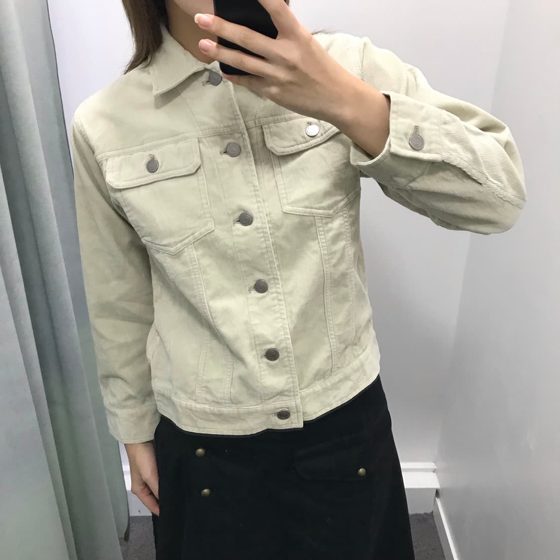 폴로진스 아이보리 코듀로이 트러커 자켓 상품이미지1