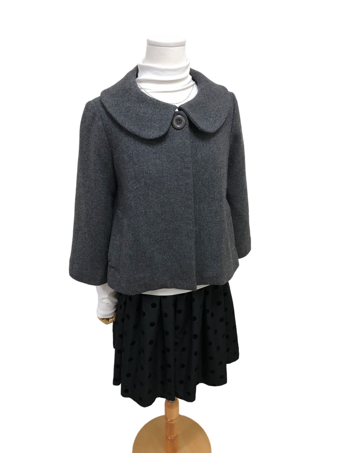 Te chichi 테치치 차콜 숏 코트 상품이미지5