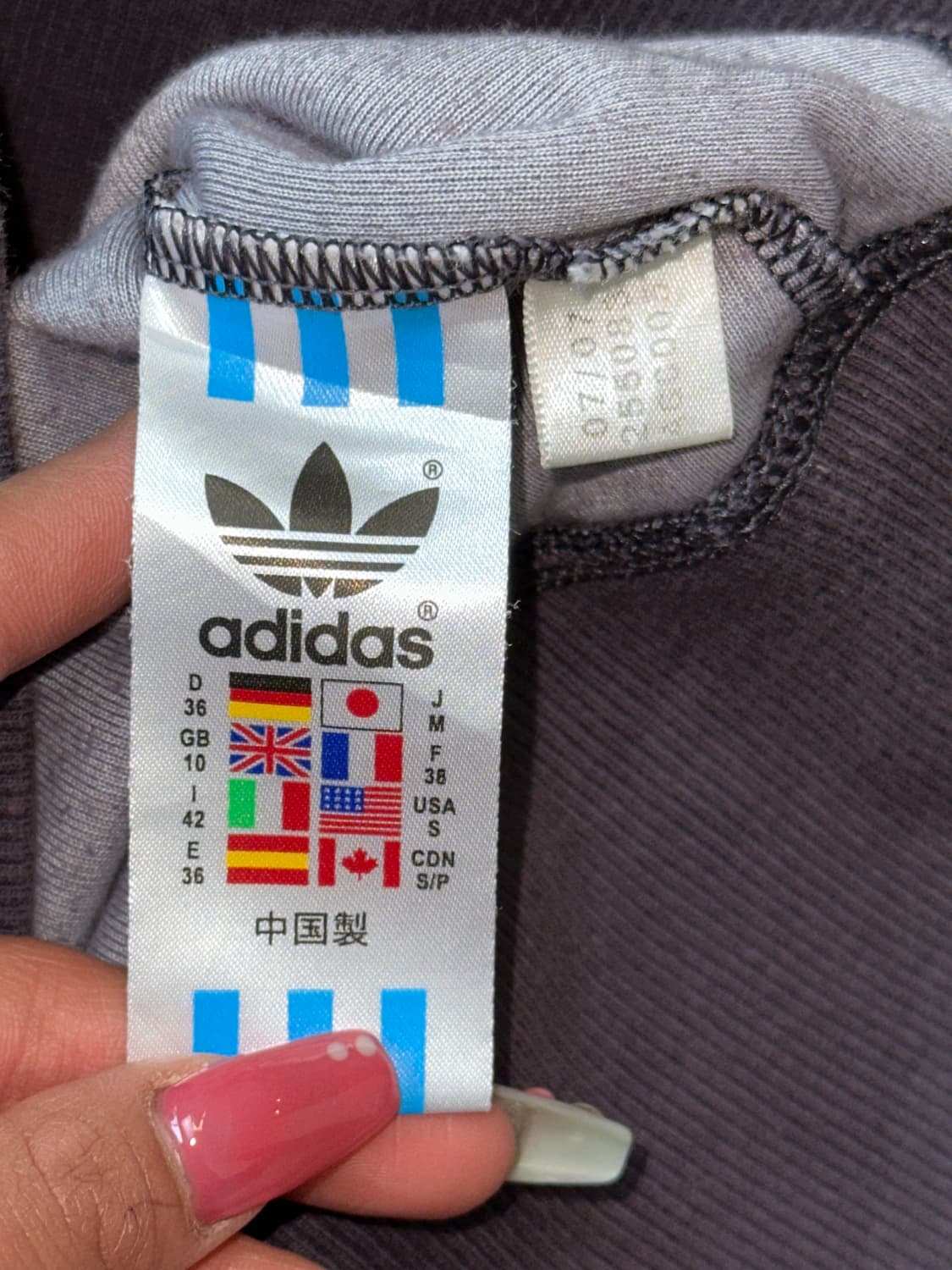 Adidas purple velvet 후드집업 상품이미지8