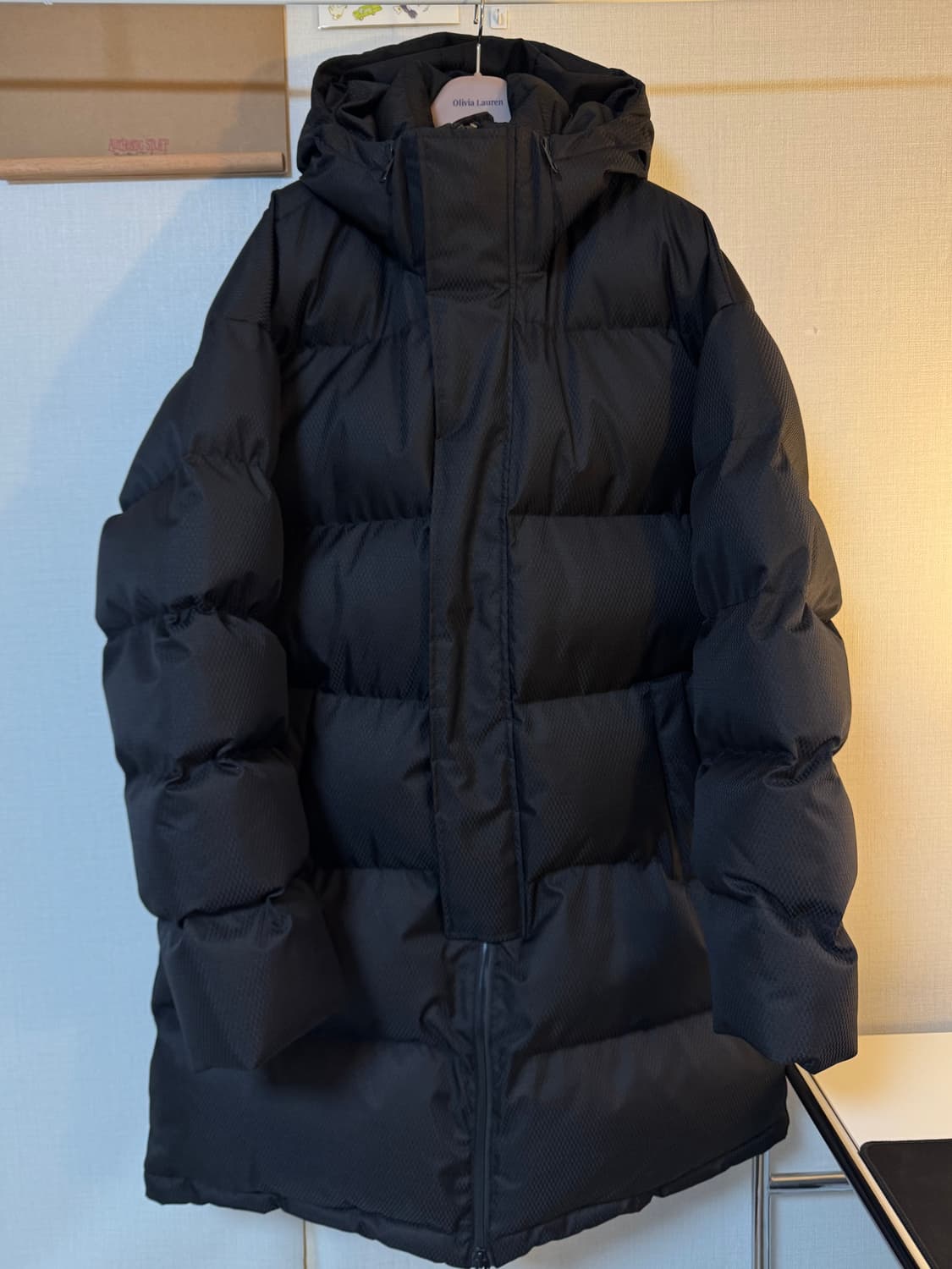 [2XL]ZARA 자라 오버사이즈 롱패딩 블랙 상품이미지1