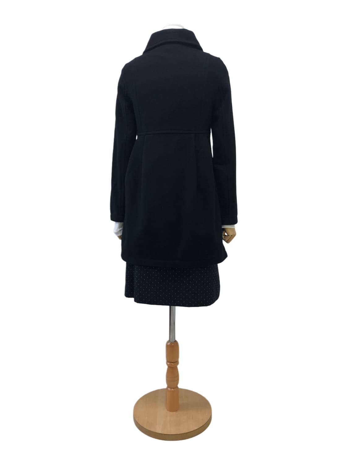 슬림핏 미디 블랙 코트 상품이미지6