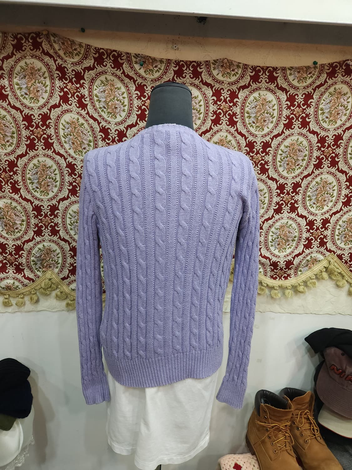 폴로 랄프로렌 퍼플 꽈배기 코튼 니트

 상품이미지6