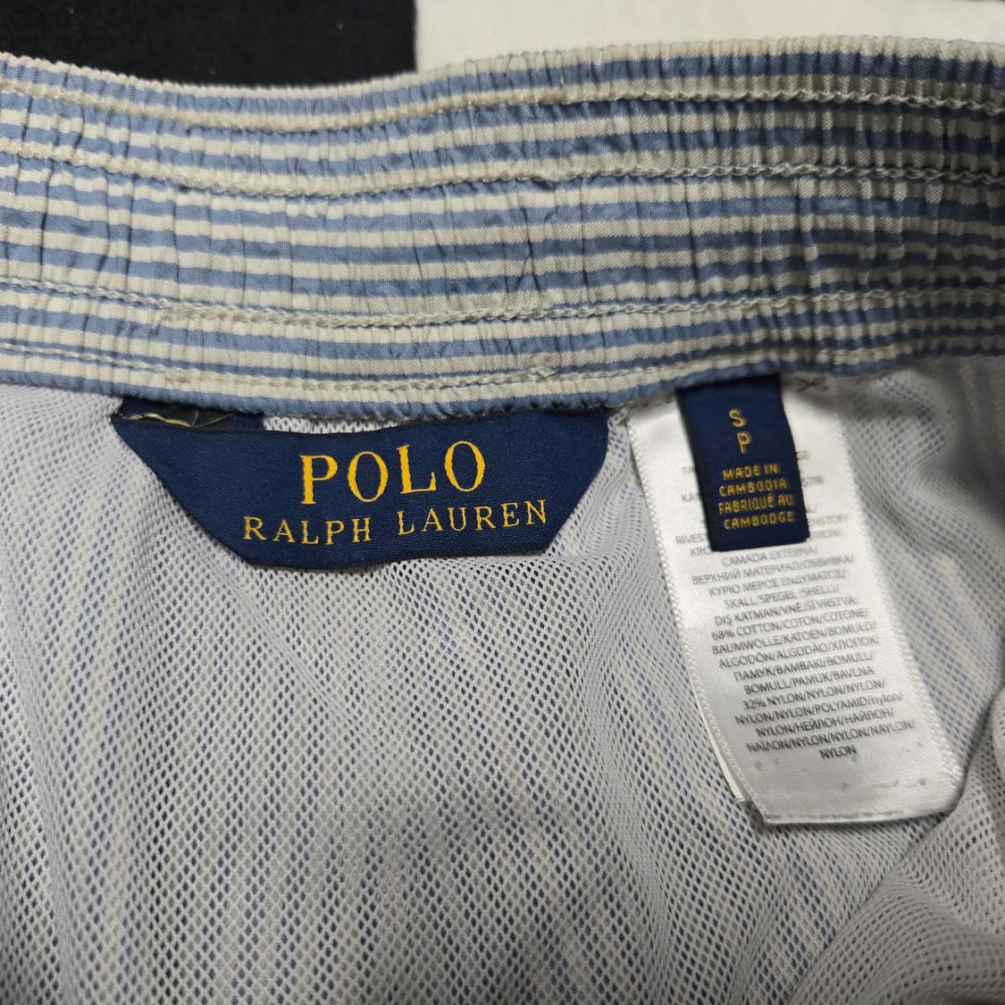 S 폴로랄프로렌 시어서커 스트라이프 스윔팬츠 블루 상품이미지4