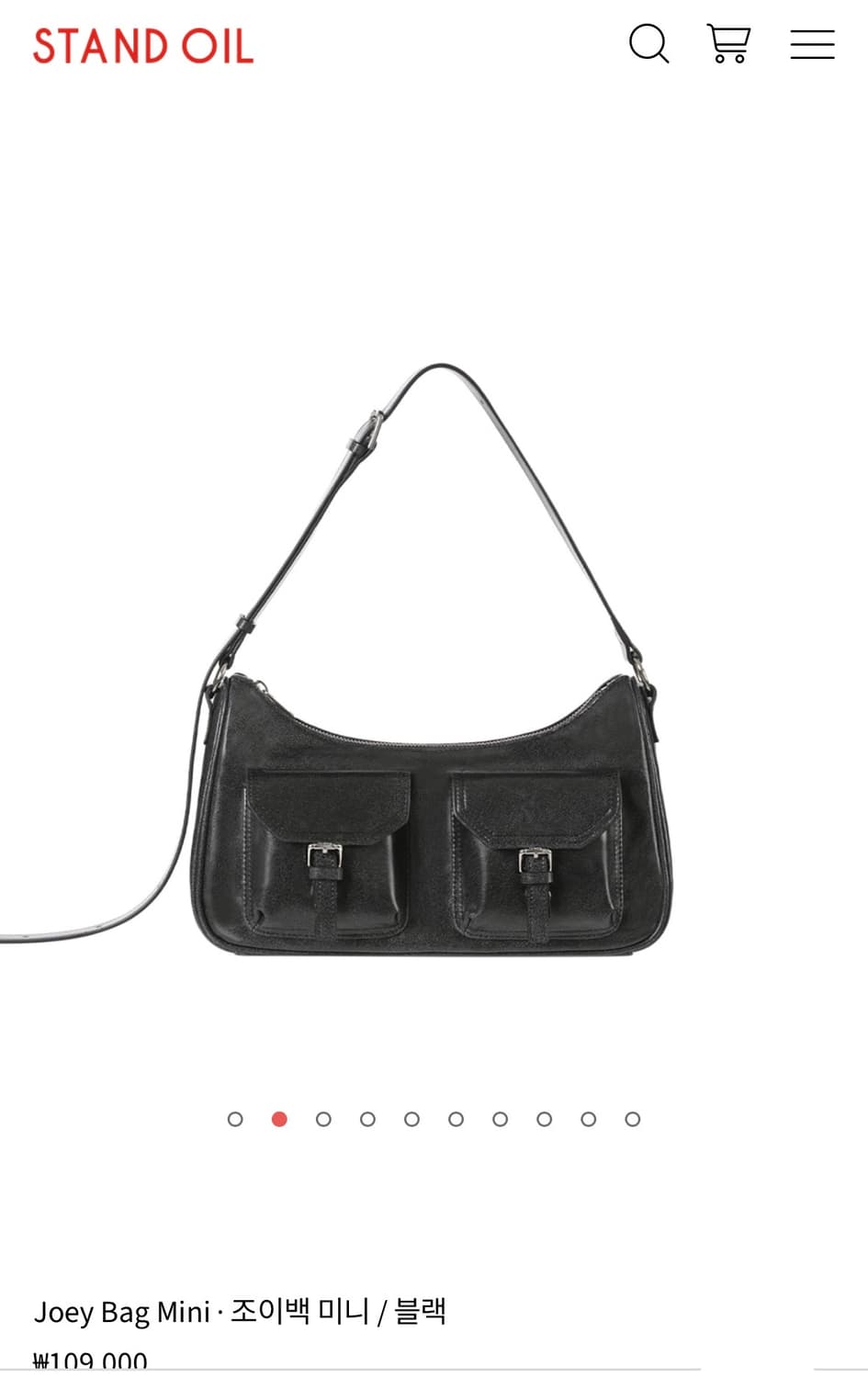 스탠드오일 조이백 미니 블랙 Joey bag shoulder bag 상품이미지1