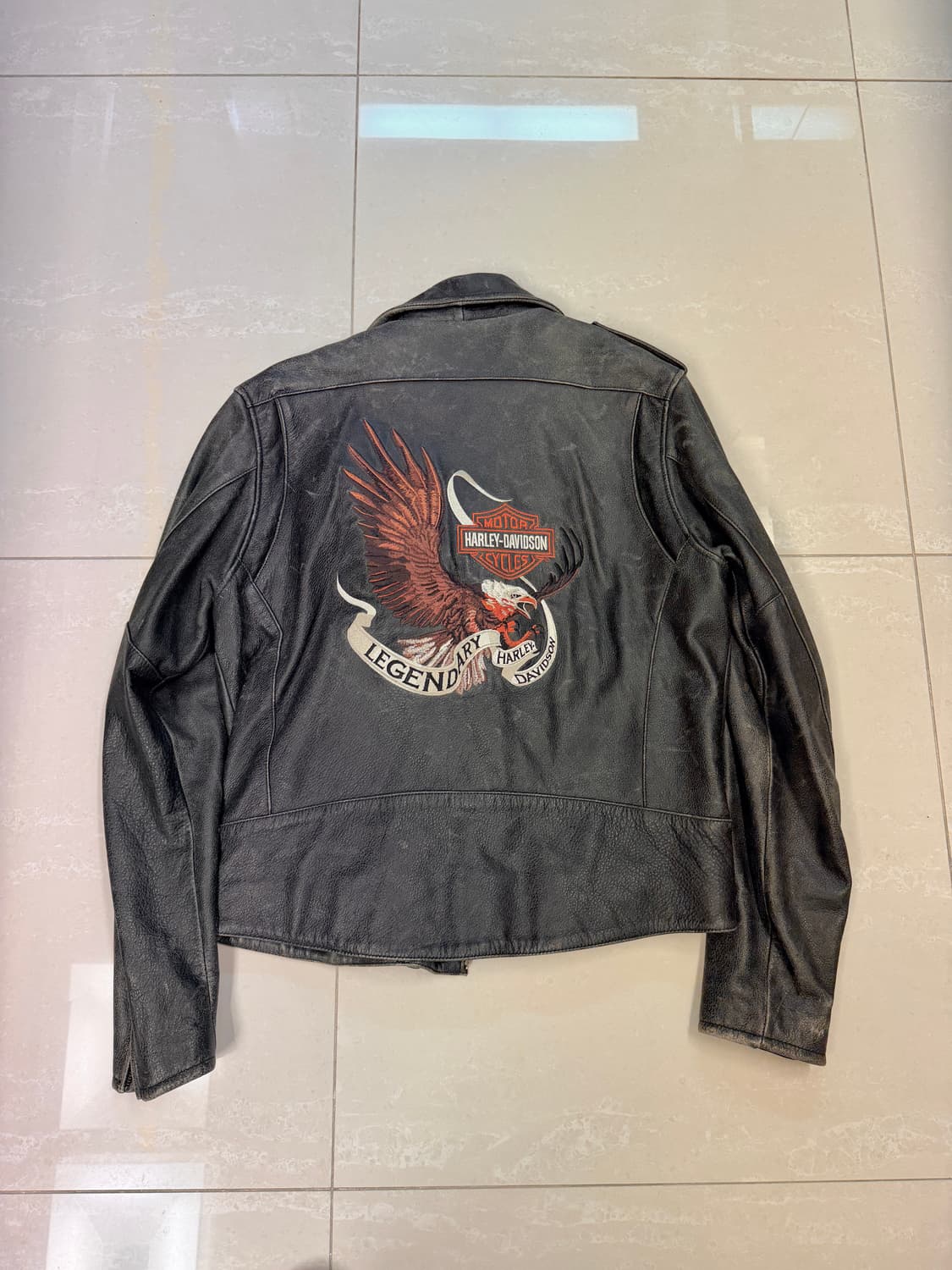 할리데이비슨 레더 빈티지워싱 라이더자켓 상품이미지2