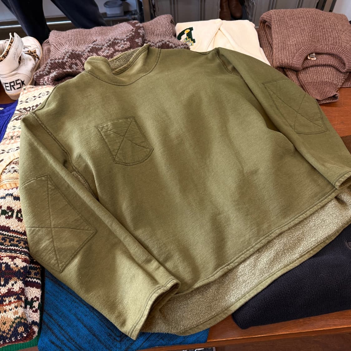 90S 디젤 밀리터리 리버서블 스웻셔츠 이탈리아생산 상품이미지9