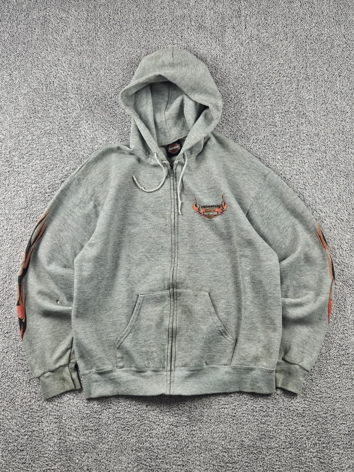 2002 할리데이비슨 엘크하트 플레임 후드집업 ( L추정 )/ 11318 상품이미지2