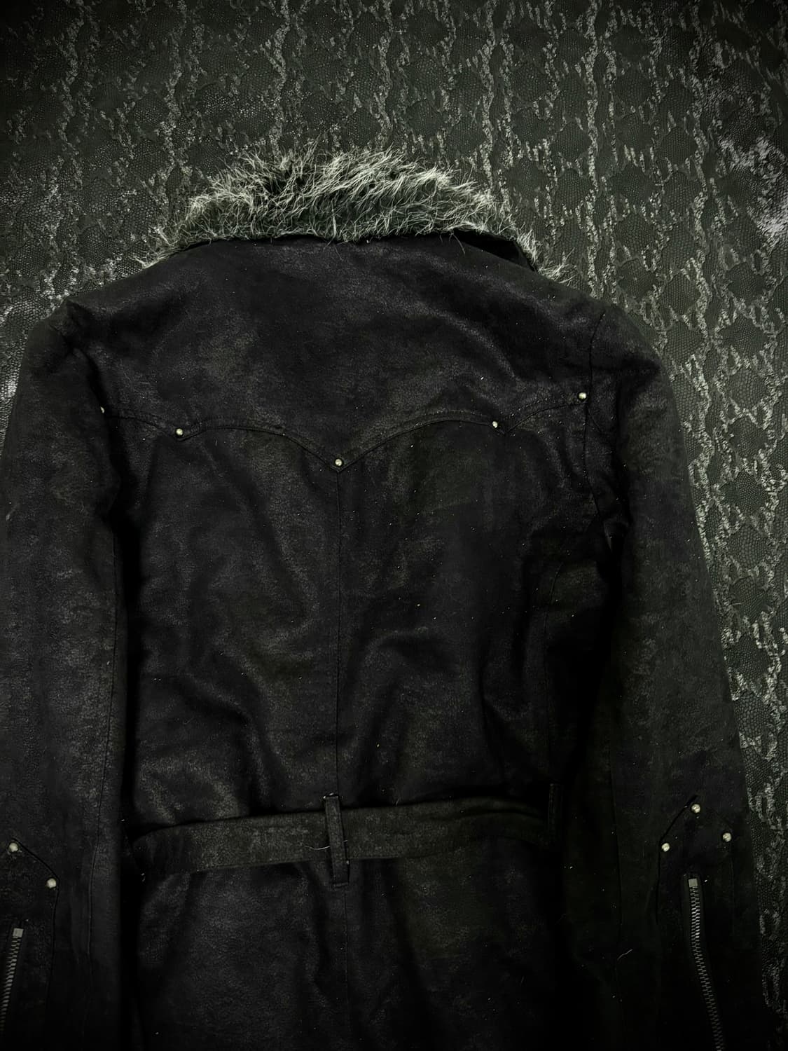  00’s Rare V-Kei Archive Fur Trimming Bu 상품이미지7