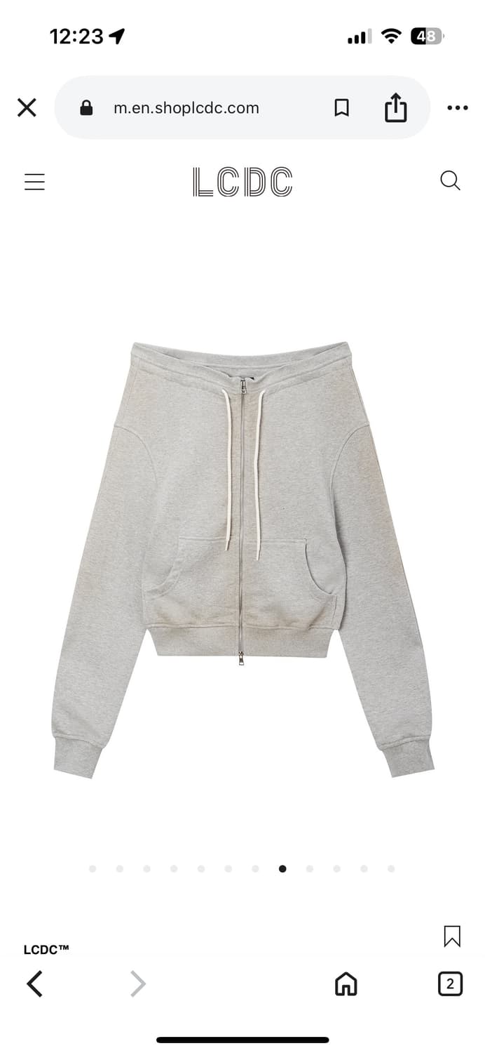 Lcdc tm 집업 SPRAY WASHED ZIP-UP 구해요 상품이미지1
