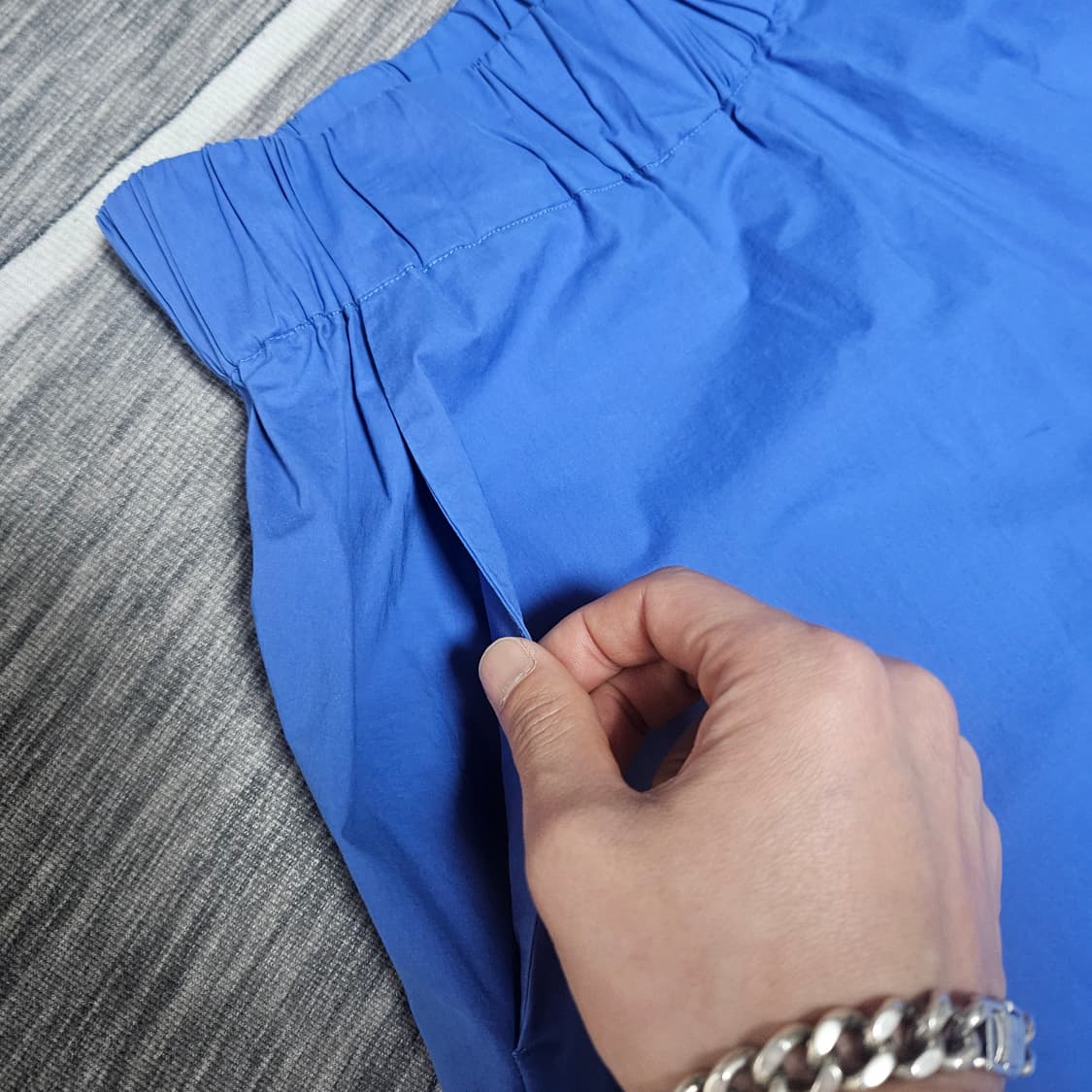 르 트리콧 페루자 in Italy 밴딩 코튼 치마 바지 42size 상품이미지5
