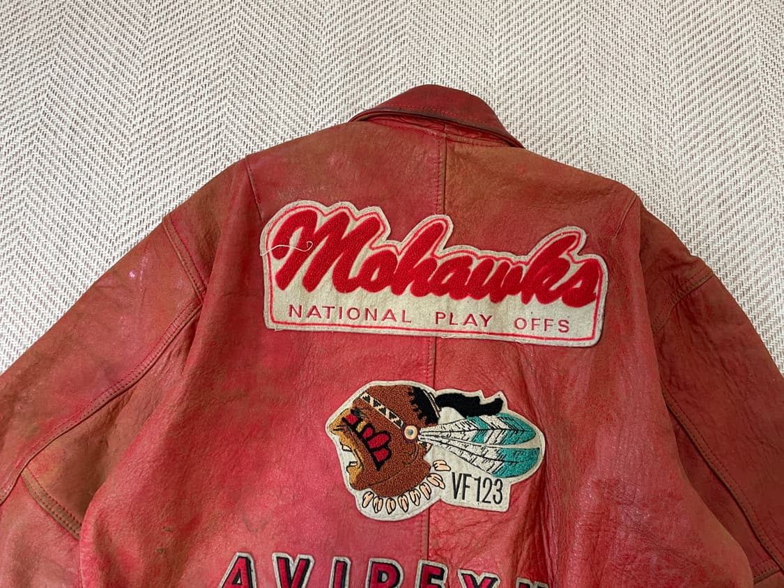 8~90s 아비렉스 usa  레더 바시티 자켓 J03914 상품이미지4