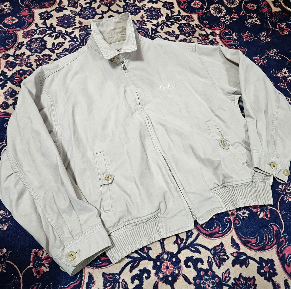 리(Lee) 90's Vintage 워크웨어 코튼 카라넥 집업자켓 상품이미지1