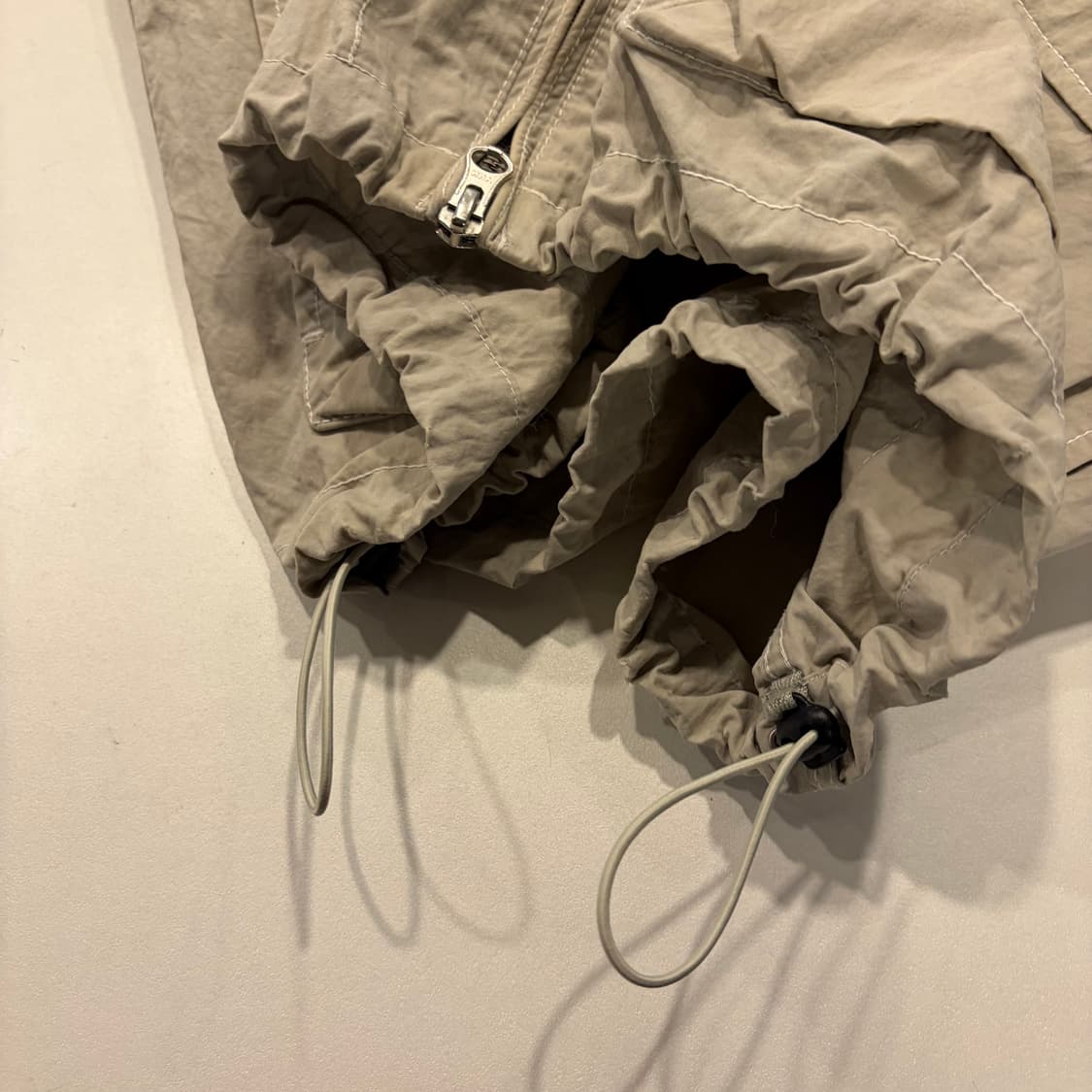 [L] 에스피오나지 후드 야상 점퍼 베이지 바람막이 D334 상품이미지7